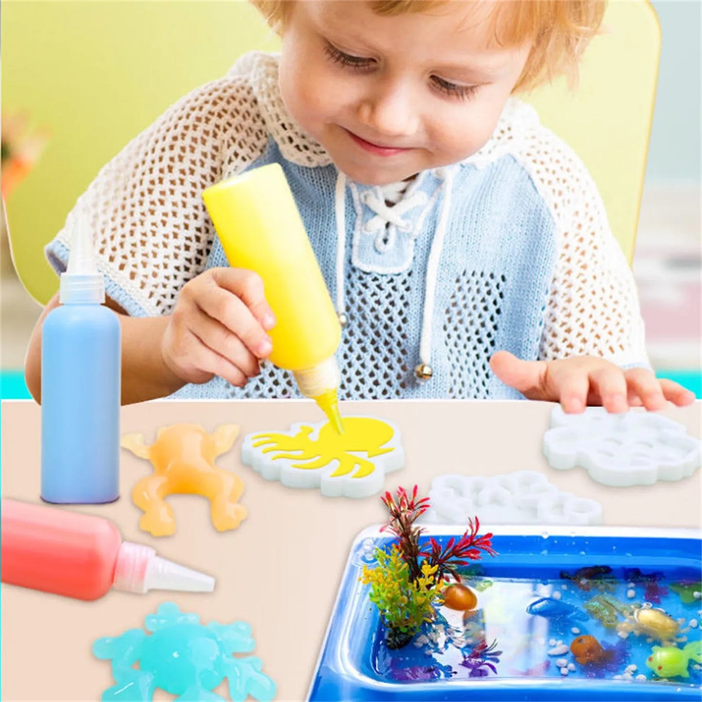 Kit Água Mágica 4 Tintas 12 Molduras