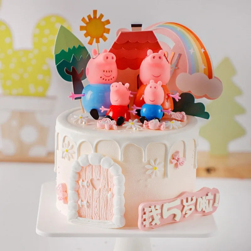 Kit Bonecos Peppa Pig 4 Peças