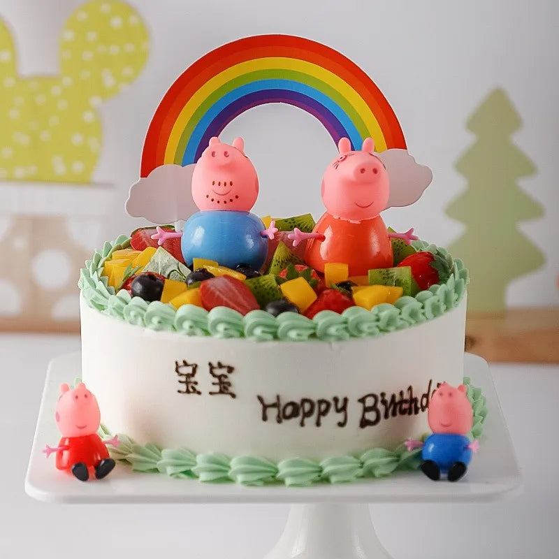 Kit Bonecos Peppa Pig 4 Peças