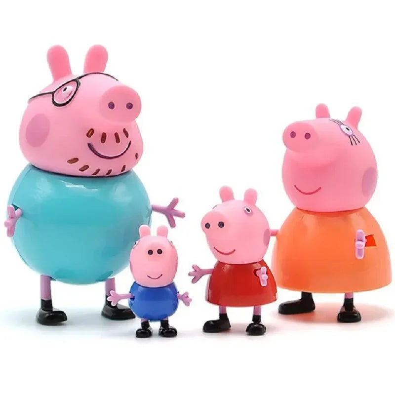 Kit Bonecos Peppa Pig 4 Peças
