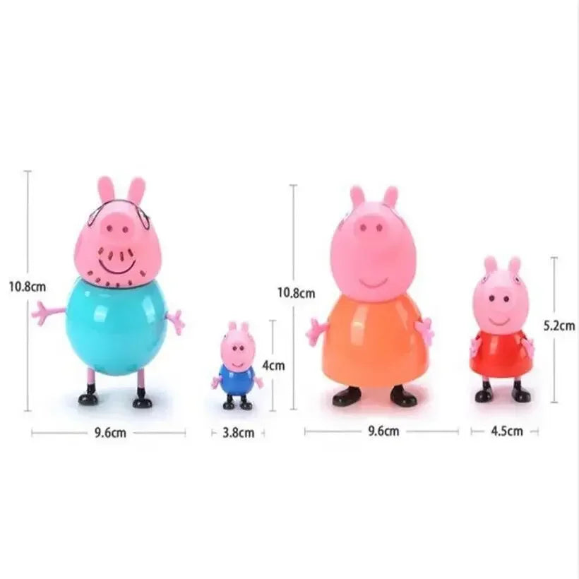 Kit Bonecos Peppa Pig 4 Peças