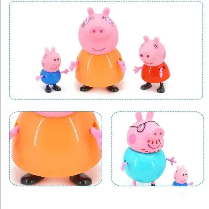 Kit Bonecos Peppa Pig 4 Peças